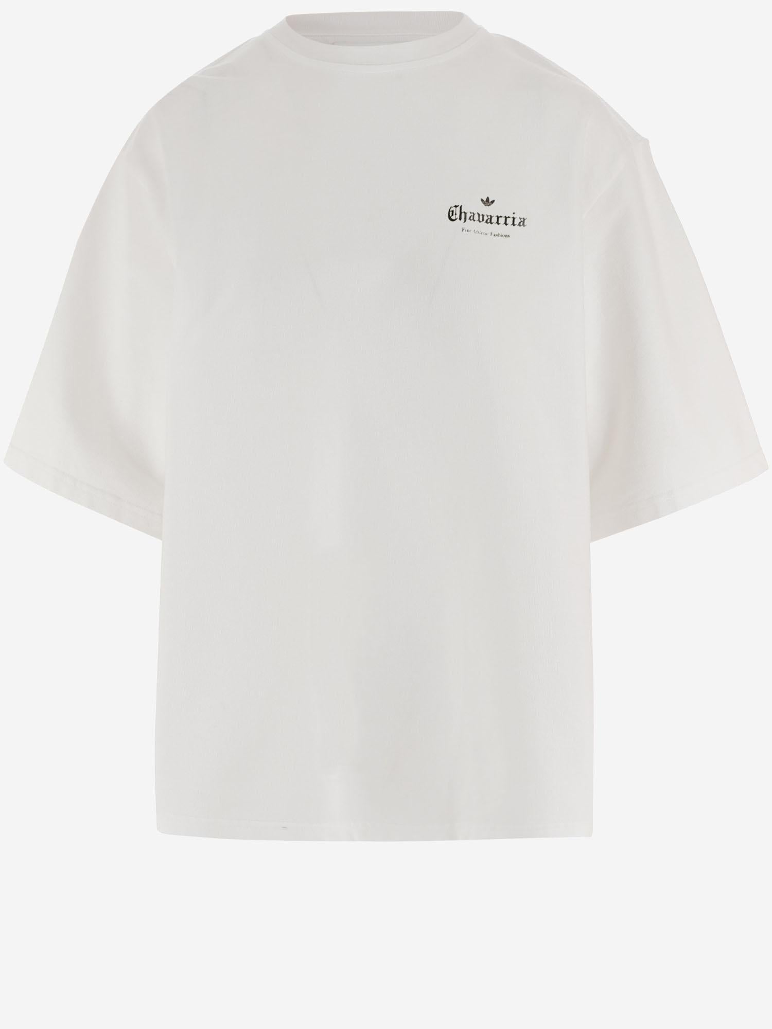 T-shirt Willy Chavarria X adidas in cotone con logo KR8687 OFFWHITE ADIDAS X WILLY CHAVARRIA 