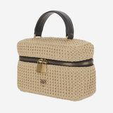 BORSA VANITY SOFT MINI IN RAFIA 106382 A391C24Q PINKO 