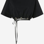 TOP IN COTONE CON COULISSE REGOLABILE 106907 A3ARZ99 PINKO 