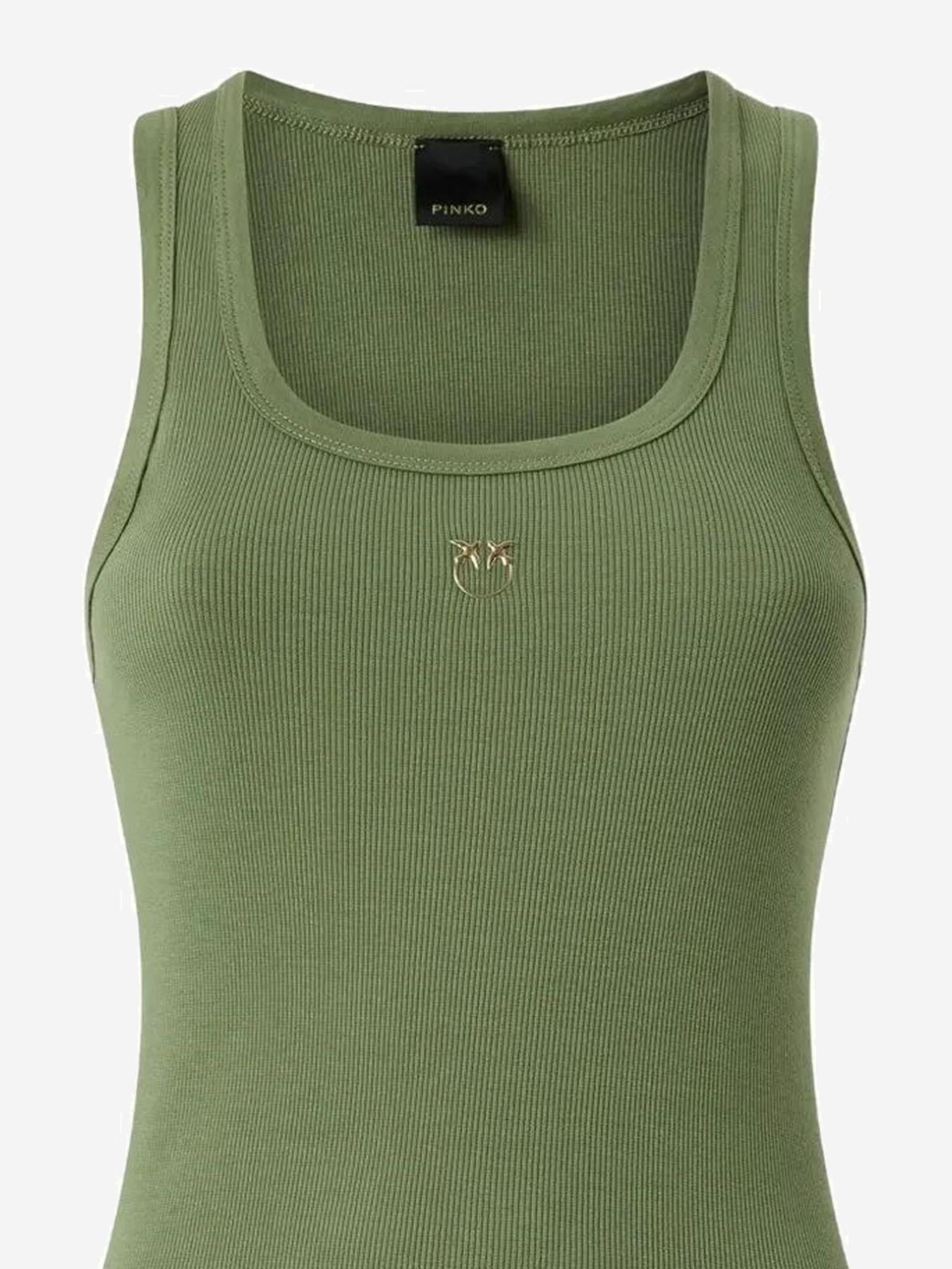 CANOTTA CALCOLATORE IN COTONE STRETCH 100807 A338U84 PINKO 