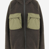 FELPA IBRIDA FULL-ZIP CON CAPPUCCIO CFBLSW2000MRUT5220 6644 WOOLRICH 