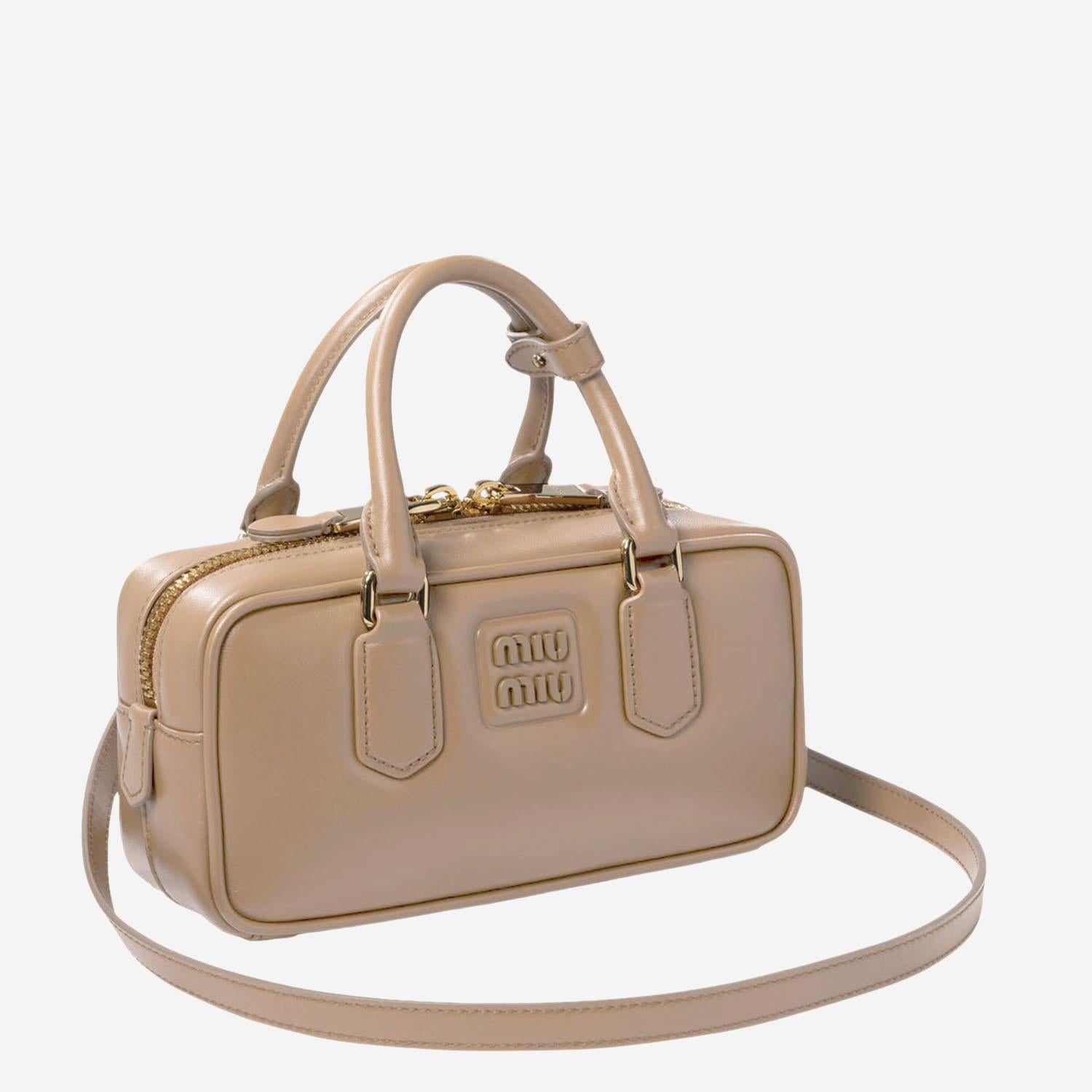 BORSA A MANO ARCADIE IN PELLE 5BB142 ACR3F0036 MIU MIU 