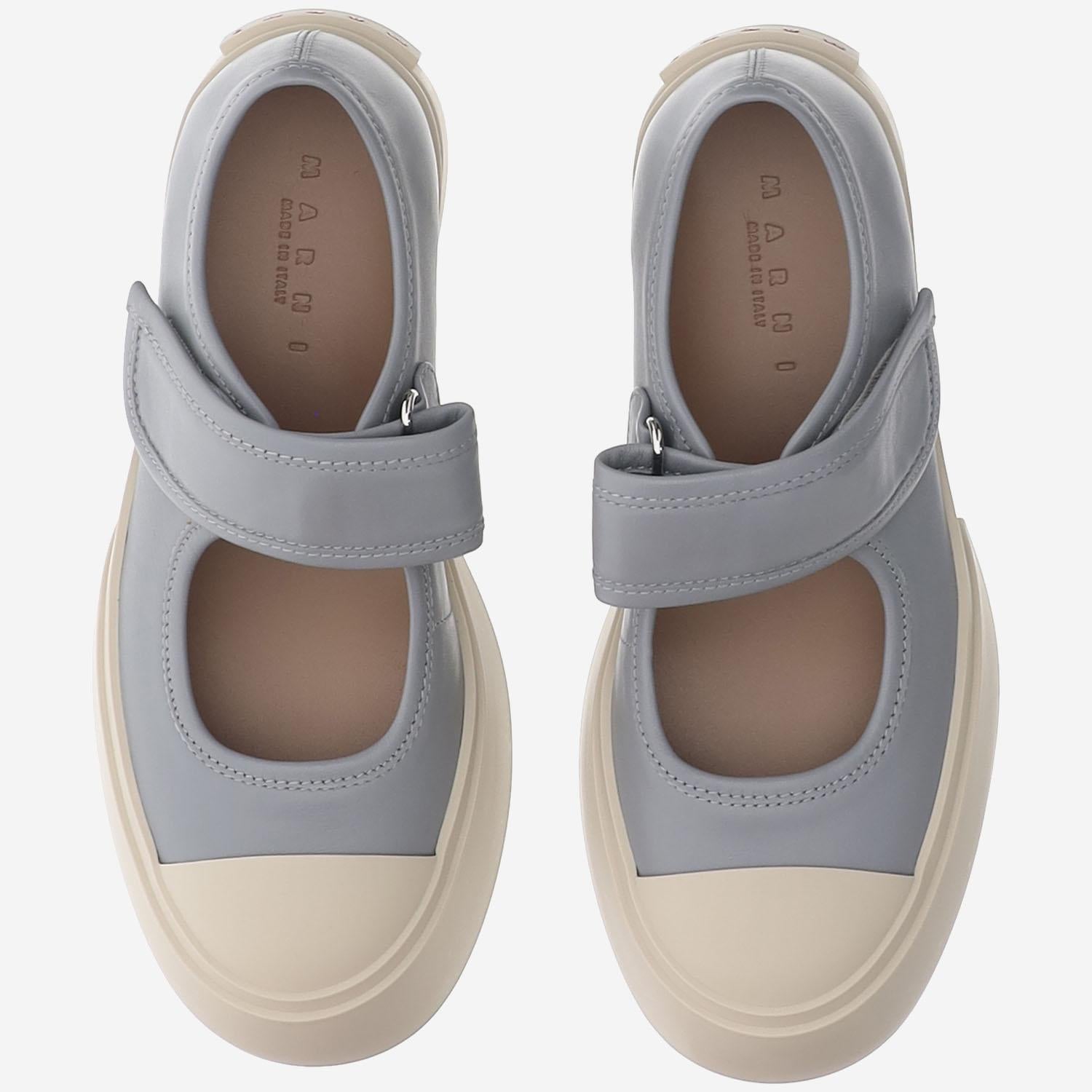 SNEAKERS MARY JANE IN PELLE SNZW003120 P722600N34 MARNI 