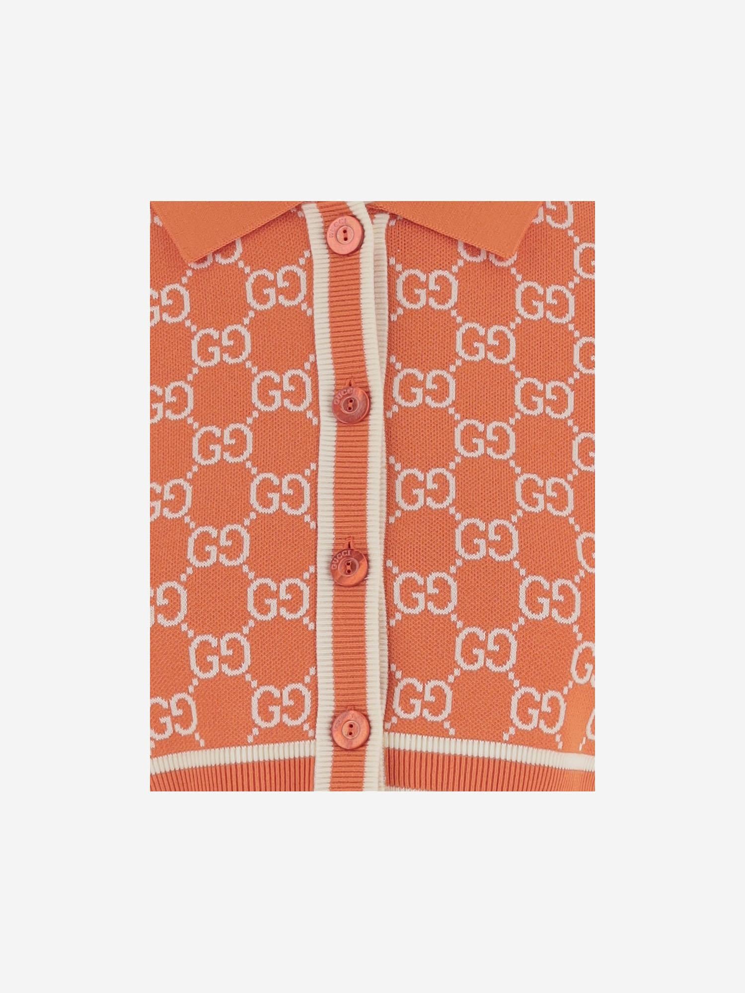 POLO IN COTONE CON MOTIVO GG 856263 XKE0M6027 GUCCI 