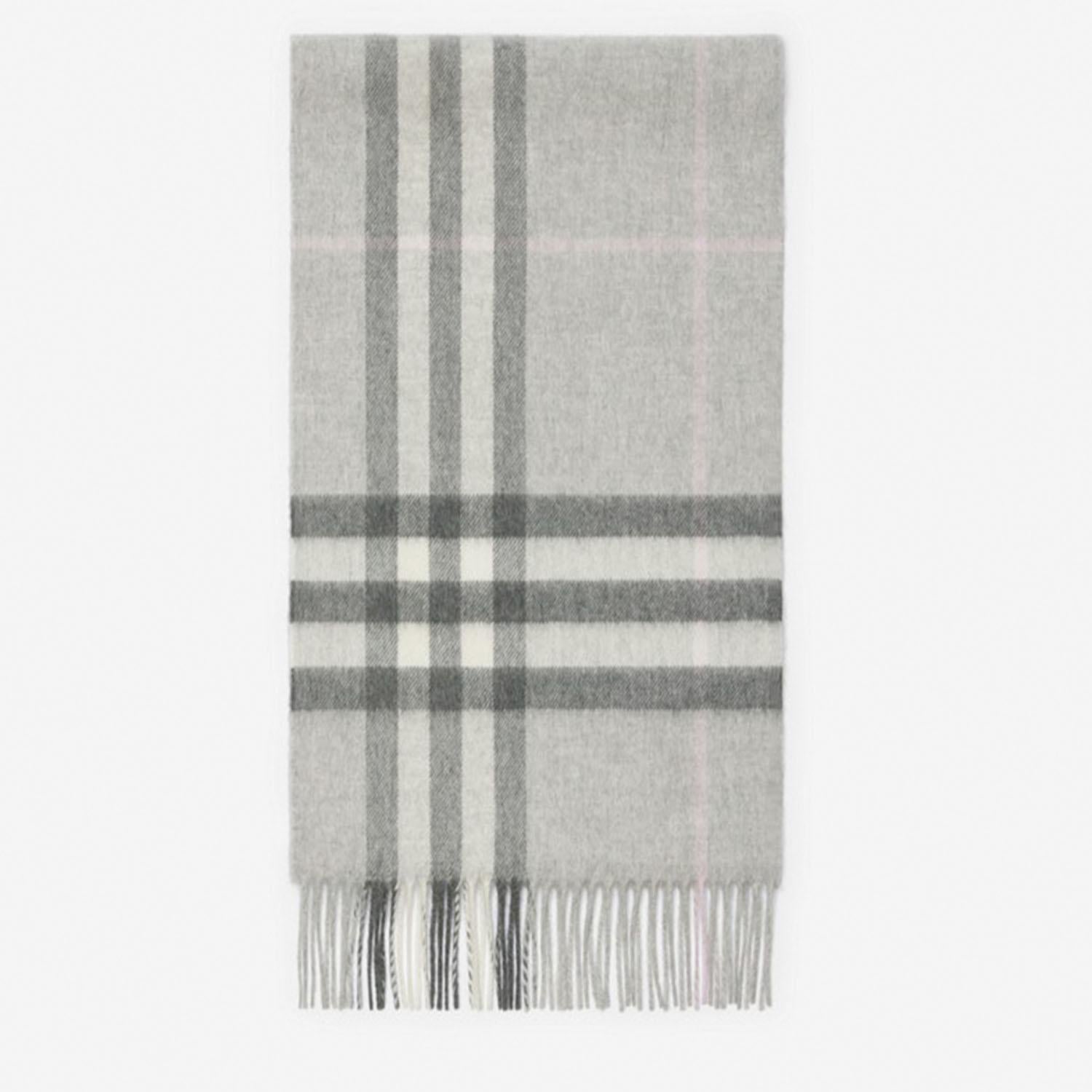 SCIARPA IN CASHMERE CON MOTIVO CHECK 8112637 MITTENGREY BURBERRY 