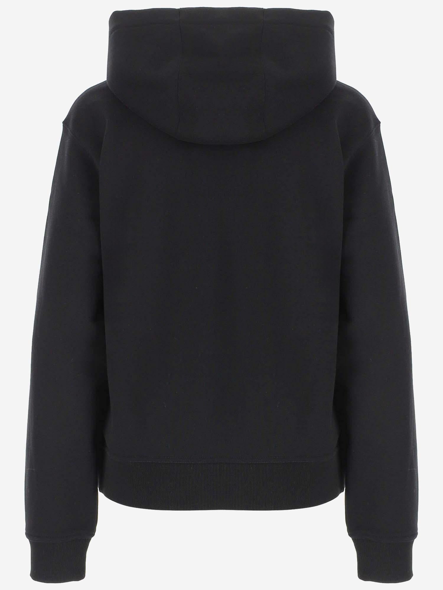 FELPA IN COTONE CON CAPPUCCIO E LOGO 80OAIT05 CF500899 JUST CAVALLI 