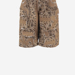 JEANS CORTI IN COTONE CON MOTIVO BANDANA DAM26B02 DESERT DONT @ ME 