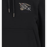 FELPA IN COTONE CON CAPPUCCIO 8115957 BLACK BURBERRY 