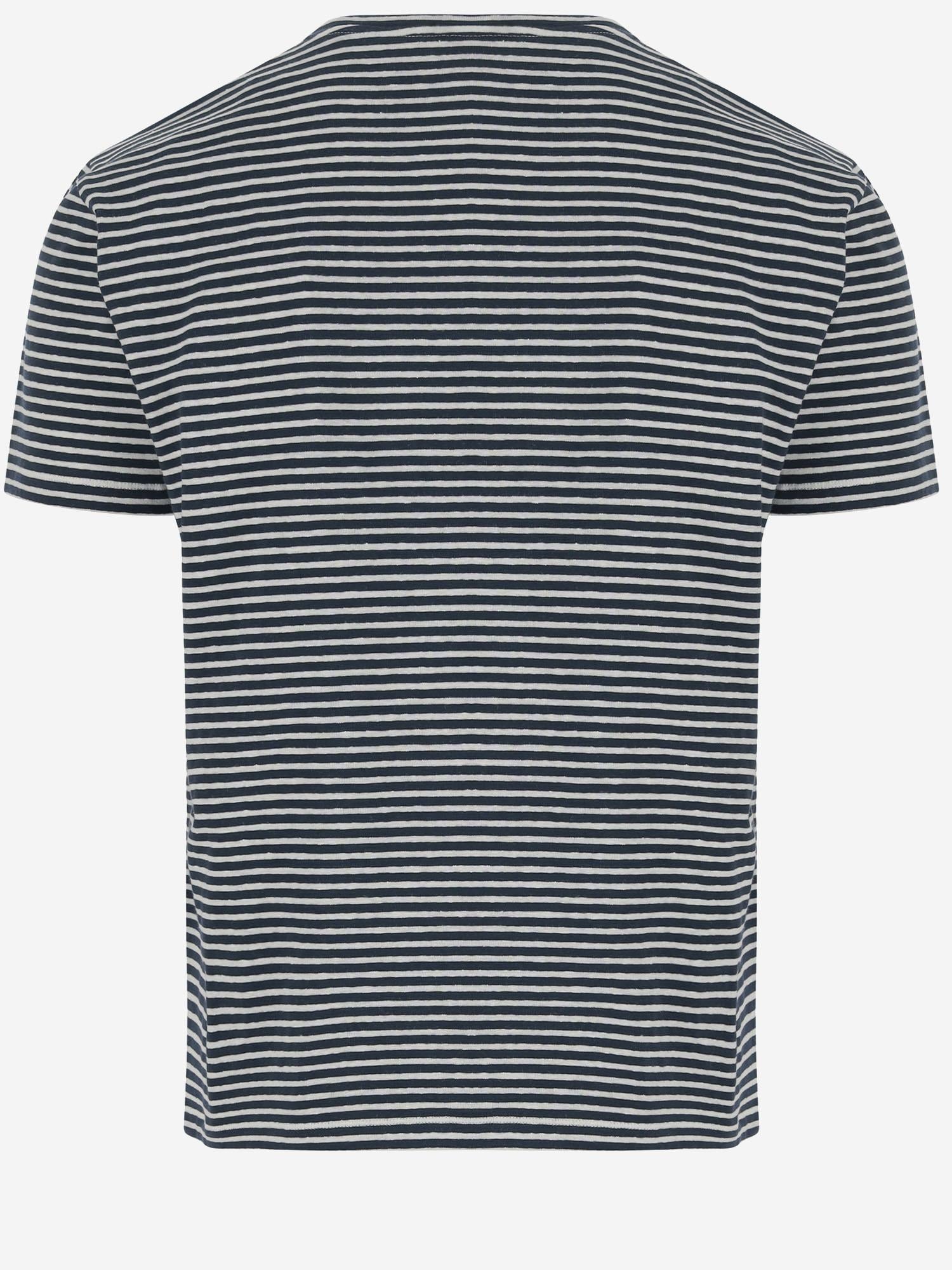 T-SHIRT A RIGHE CON STAMPA LOGO 6V3MG16SAPY RGY VALENTINO 