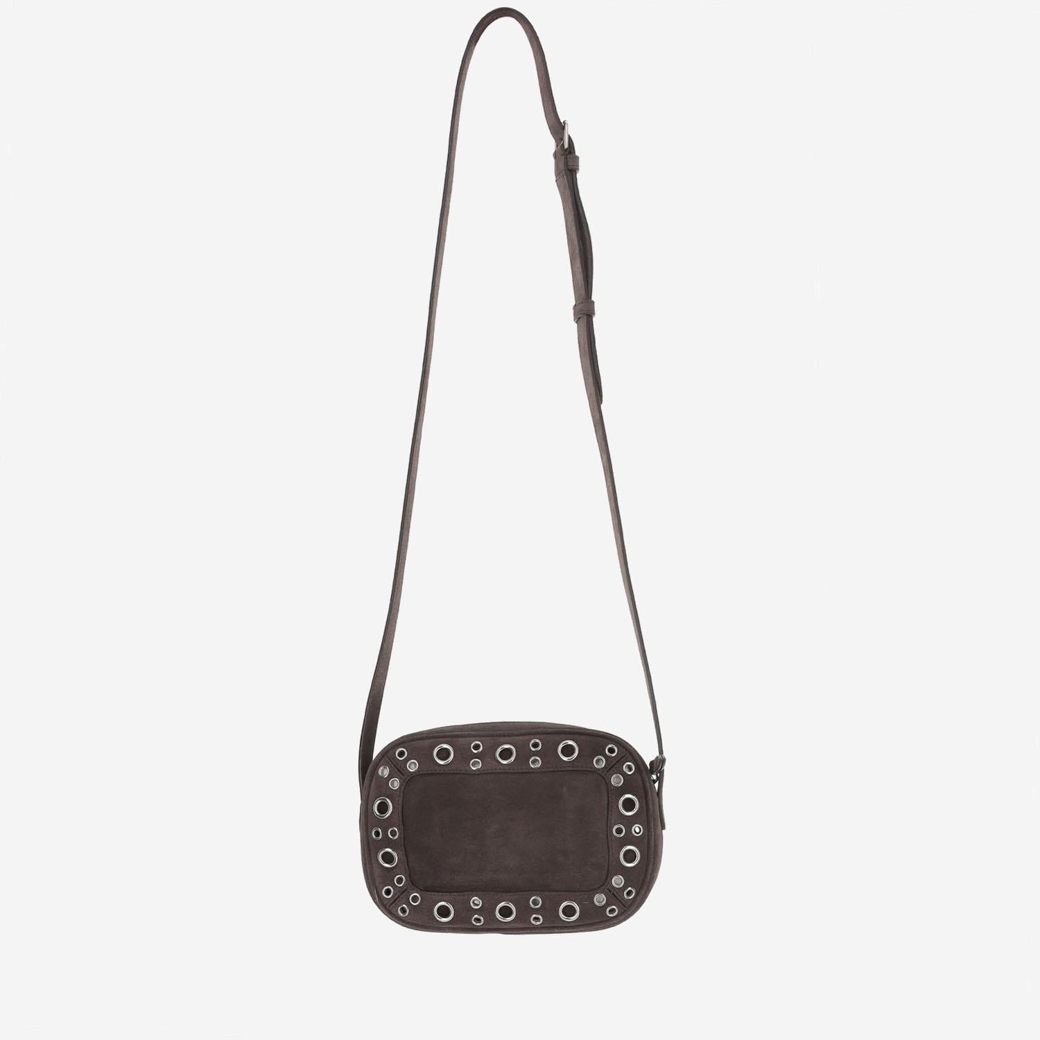 BORSA A TRACOLLA NELLCÔTE IN PELLE SCAMOSCIATA 7W2B0R74 JET0TO VALENTINO GARAVANI 