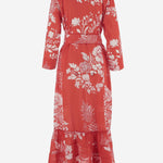 ABITO IN COTONE CON MOTIVO FLOREALE KIMONO 03RED PEPS CANNES 