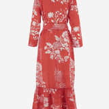 ABITO IN COTONE CON MOTIVO FLOREALE KIMONO 03RED PEPS CANNES 