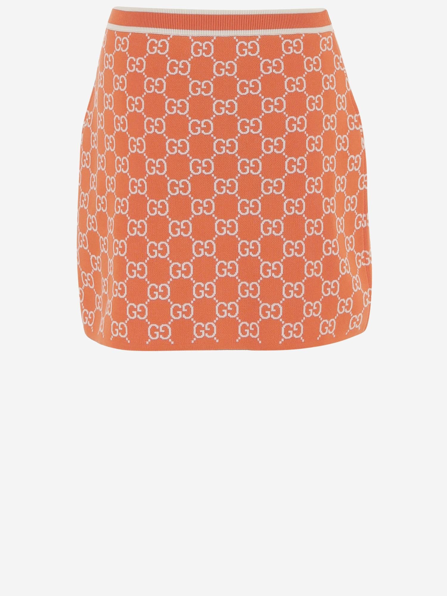 GONNA IN COTONE CON MOTIVO GG 856264 XKE0M6027 GUCCI 