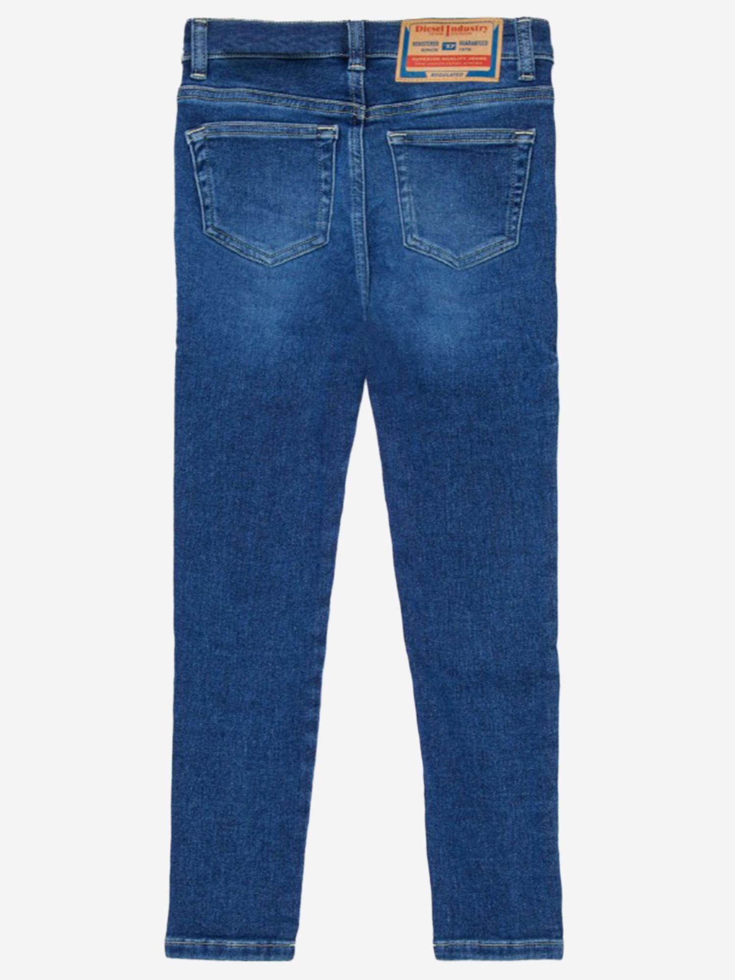 JEANS 2017 SLANDY IN MISTO COTONE STRETCH J01001 KXBR0K01 DIESEL KIDS 