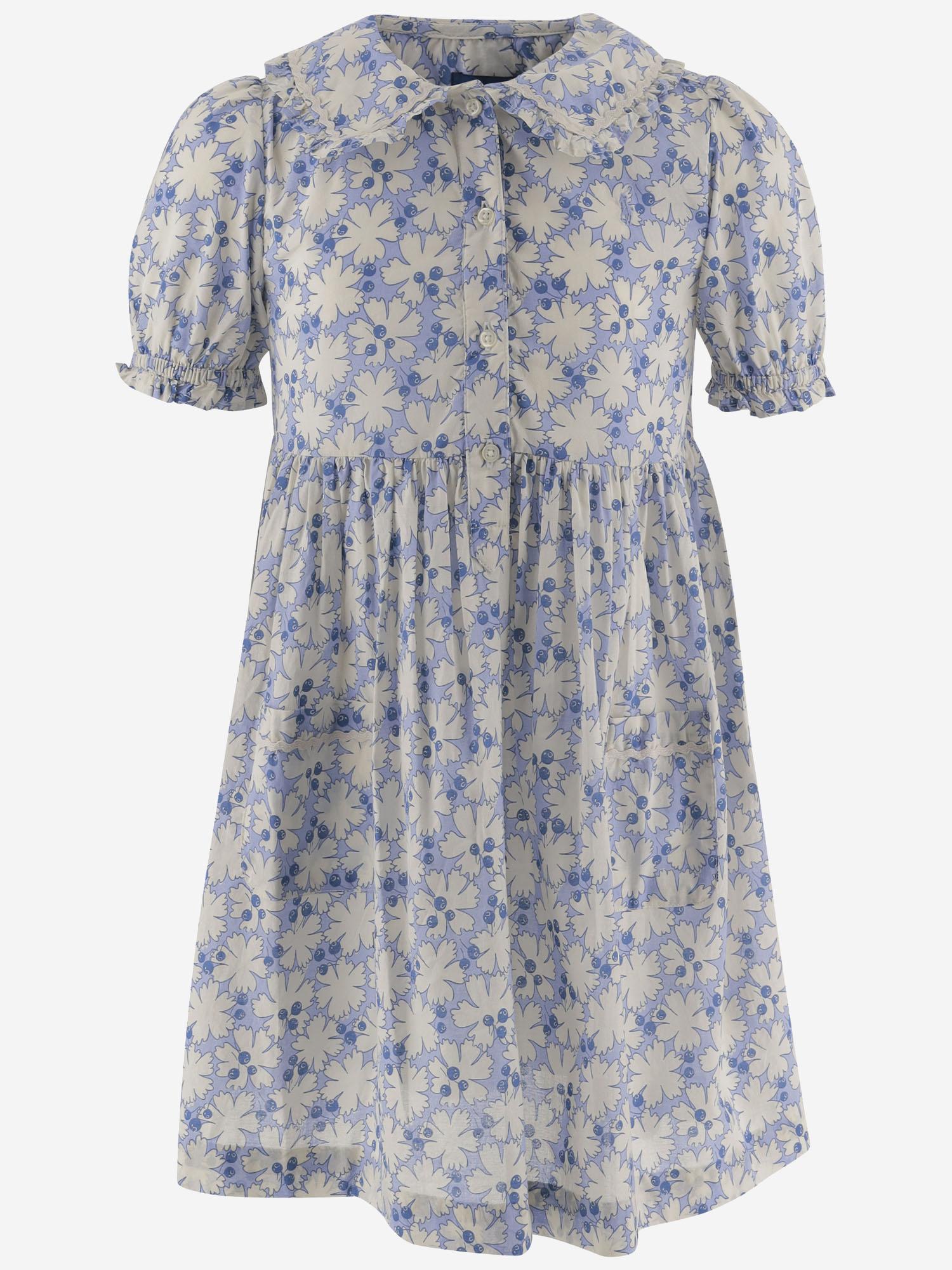 ABITO IN COTONE CON MOTIVO FLOREALE 312A12014 001 POLO RALPH LAUREN KIDS 