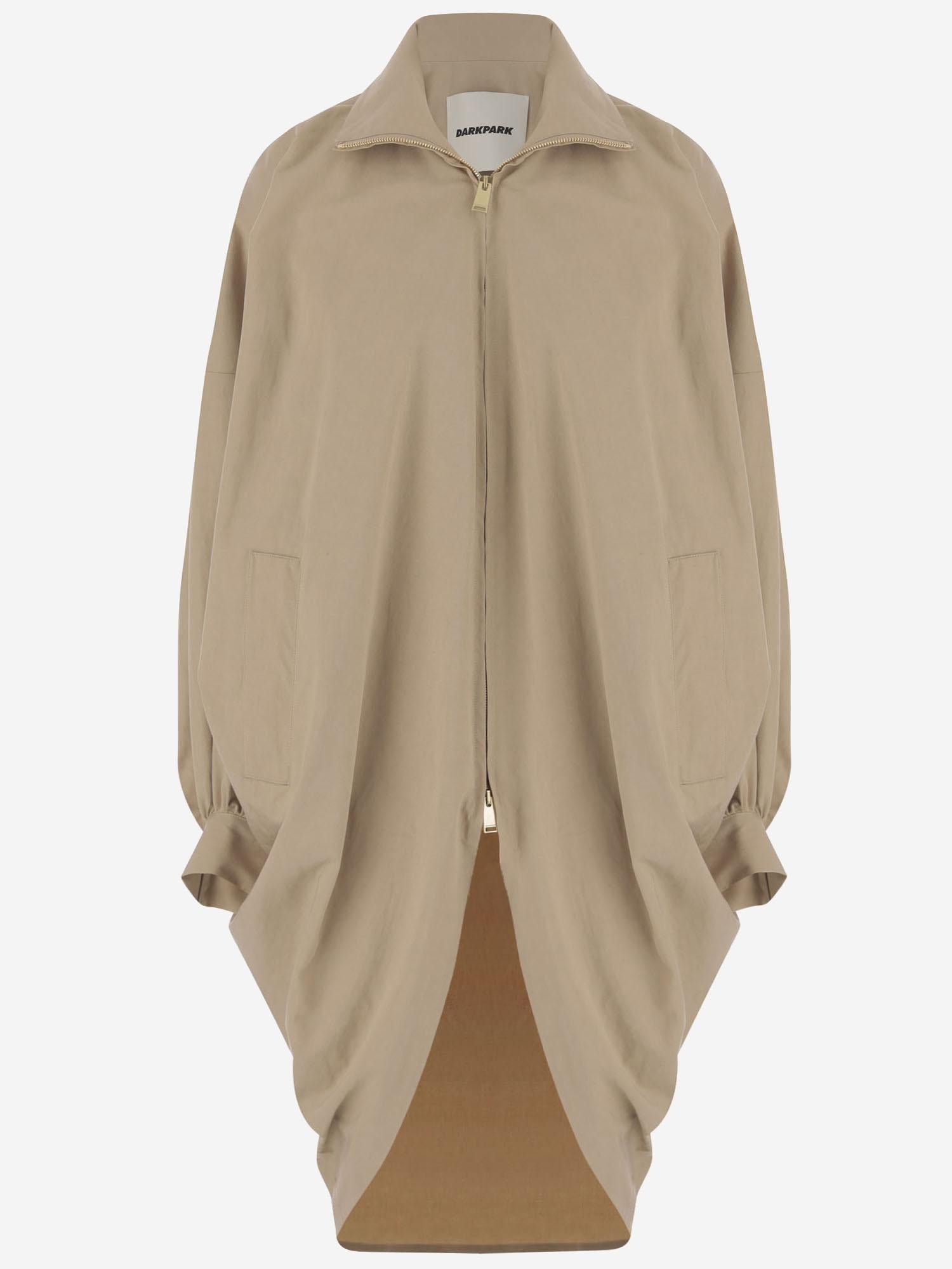 GIUBBOTTO IN COTONE E LYOCELL CON ORLO CURVO WJA26 FAC1460085 DARKPARK 