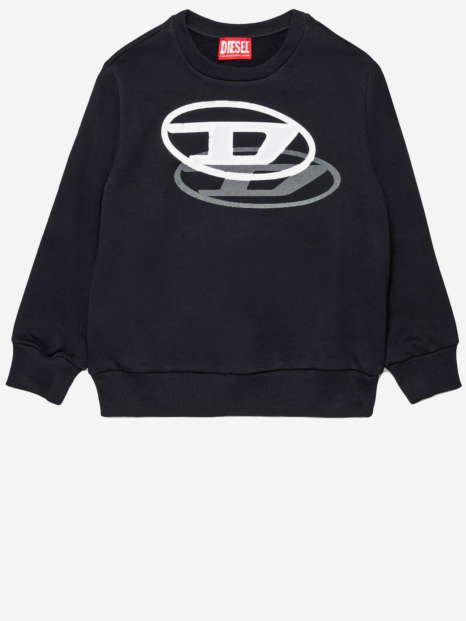 FELPA IN COTONE CON LOGO J02627 KYAZ3K900 DIESEL KIDS 