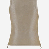 CANOTTA IN VISCOSA CON LOGO 8118927 LIGNUMBROWN BURBERRY 