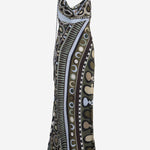 ABITO LUNGO IN SETA E VISCOSA CON MOTIVO FANTASIA 6HRI106H888 064 EMILIO PUCCI 