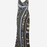 ABITO LUNGO IN SETA E VISCOSA CON MOTIVO FANTASIA 6HRI106H888 064 EMILIO PUCCI 