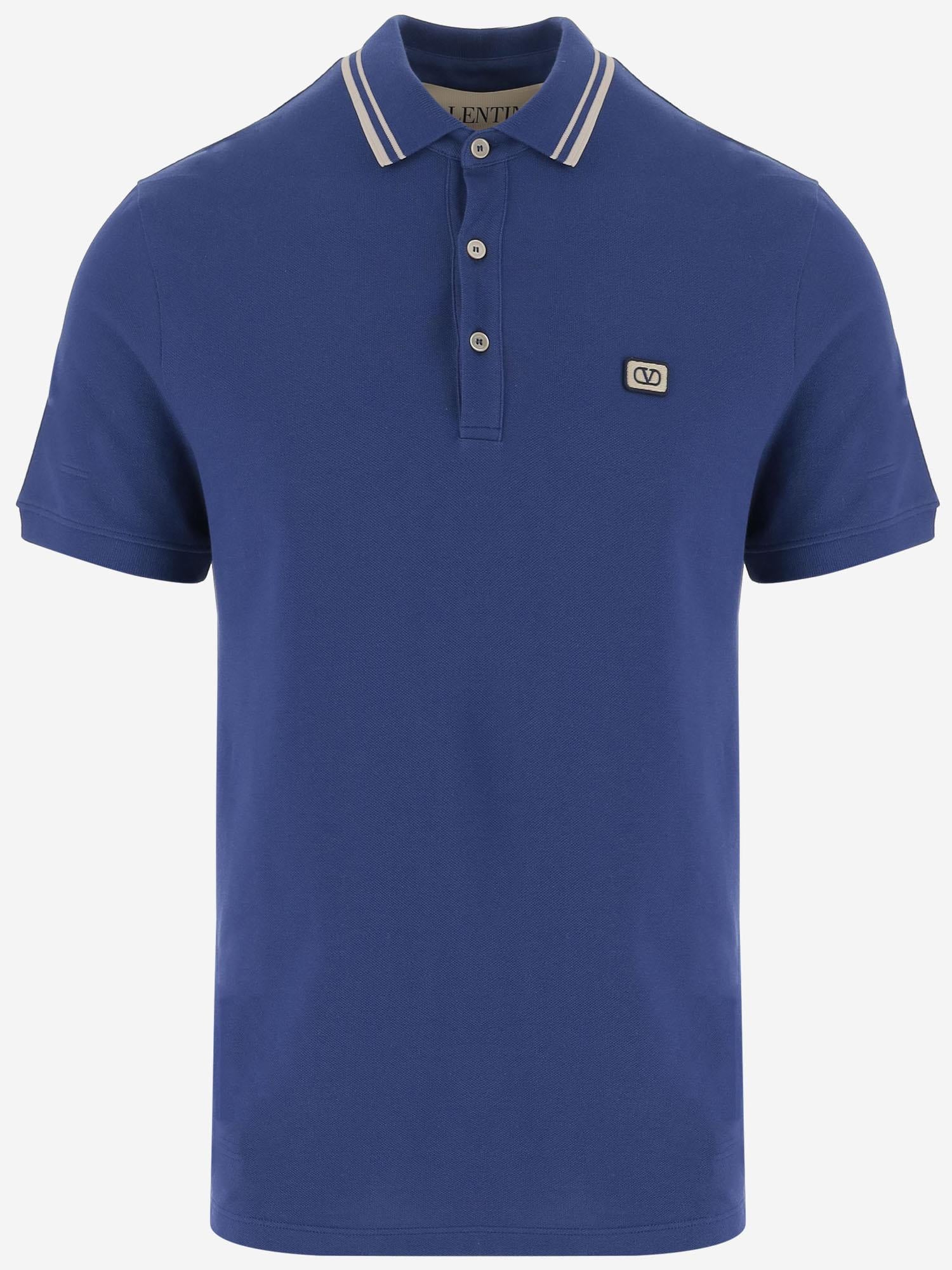 POLO IN COTONE CON LOGO 8V3MH01K AQKB01 VALENTINO 