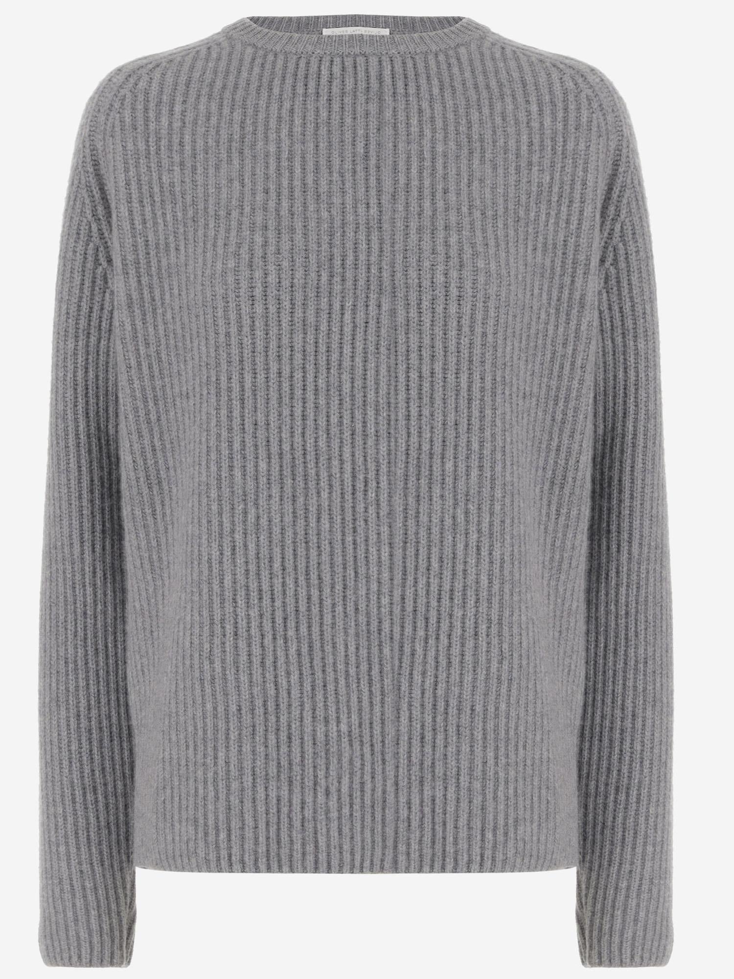 Maglione in cashmere U112WS SLATE OLIVER LATTUGHI 