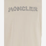T-SHIRT IN COTONE CON STAMPA LOGO 8C00025 89AUG21L MONCLER 