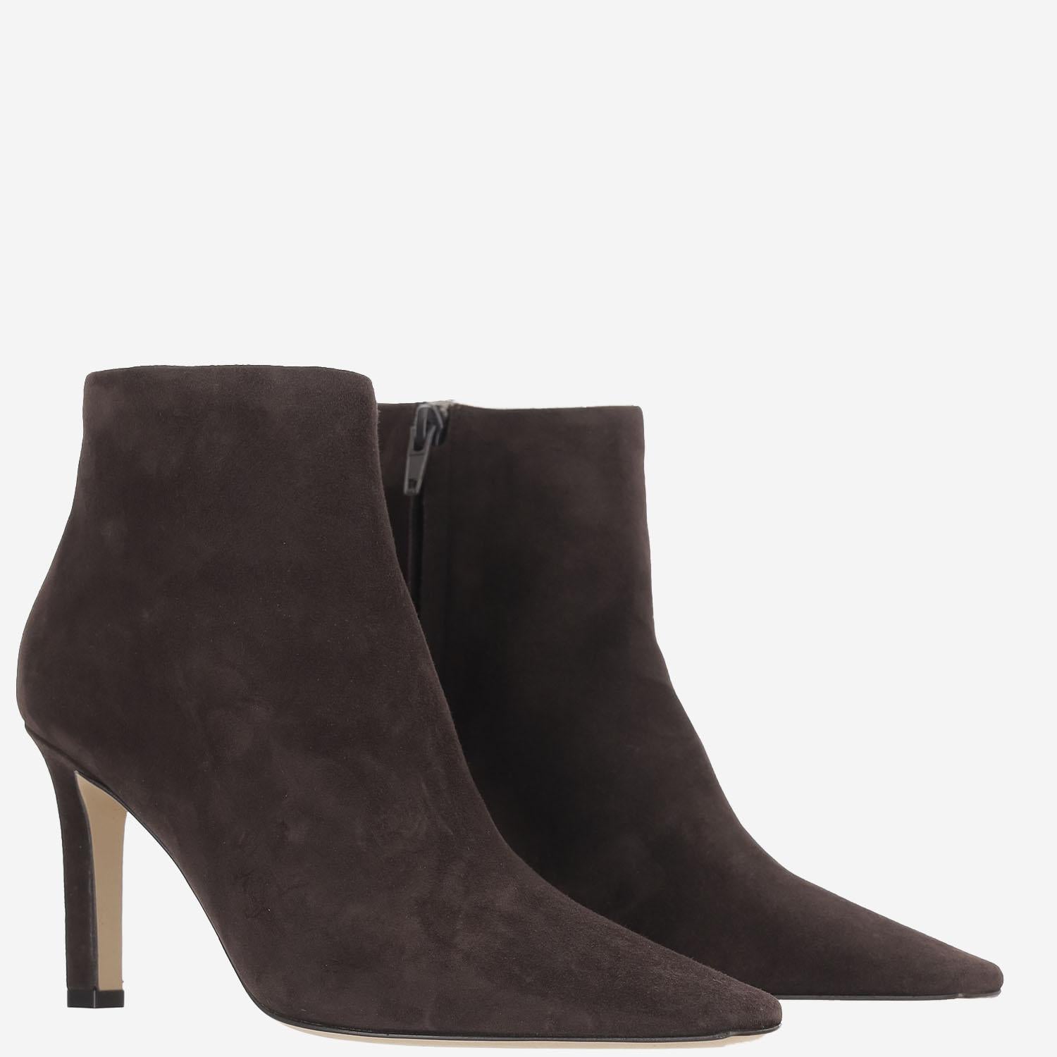 STIVALETTI CARLA 80 IN PELLE SCAMOSCIATA F1751L303 LQB THE ROW 