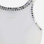 Top a costine con ricami gioiello 104109 A35YZ04 PINKO 