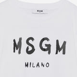 T-SHIRT IN COTONE CON LOGO S6MSJUTH001 001 MSGM KIDS 
