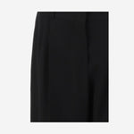 PANTALONI CROPPED IN LANA 10865W4369 BLK THE ROW 
