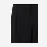PANTALONI CROPPED IN LANA 10865W4369 BLK THE ROW 
