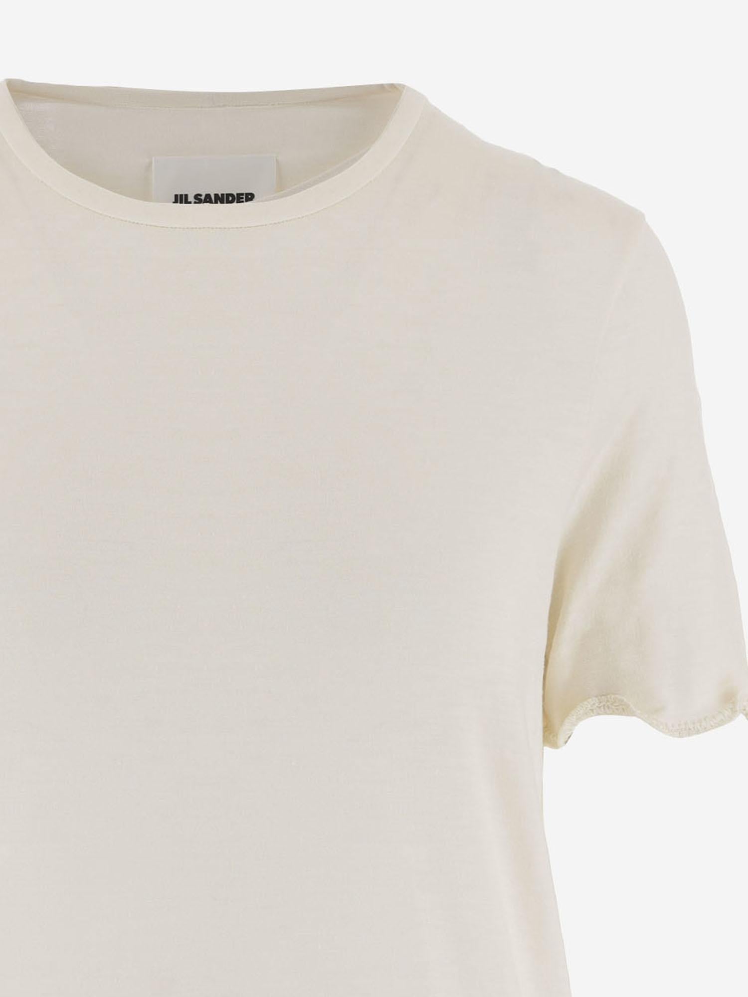 T-SHIRT IN MISTO SETA J01NF0006 J20341105 JIL SANDER 