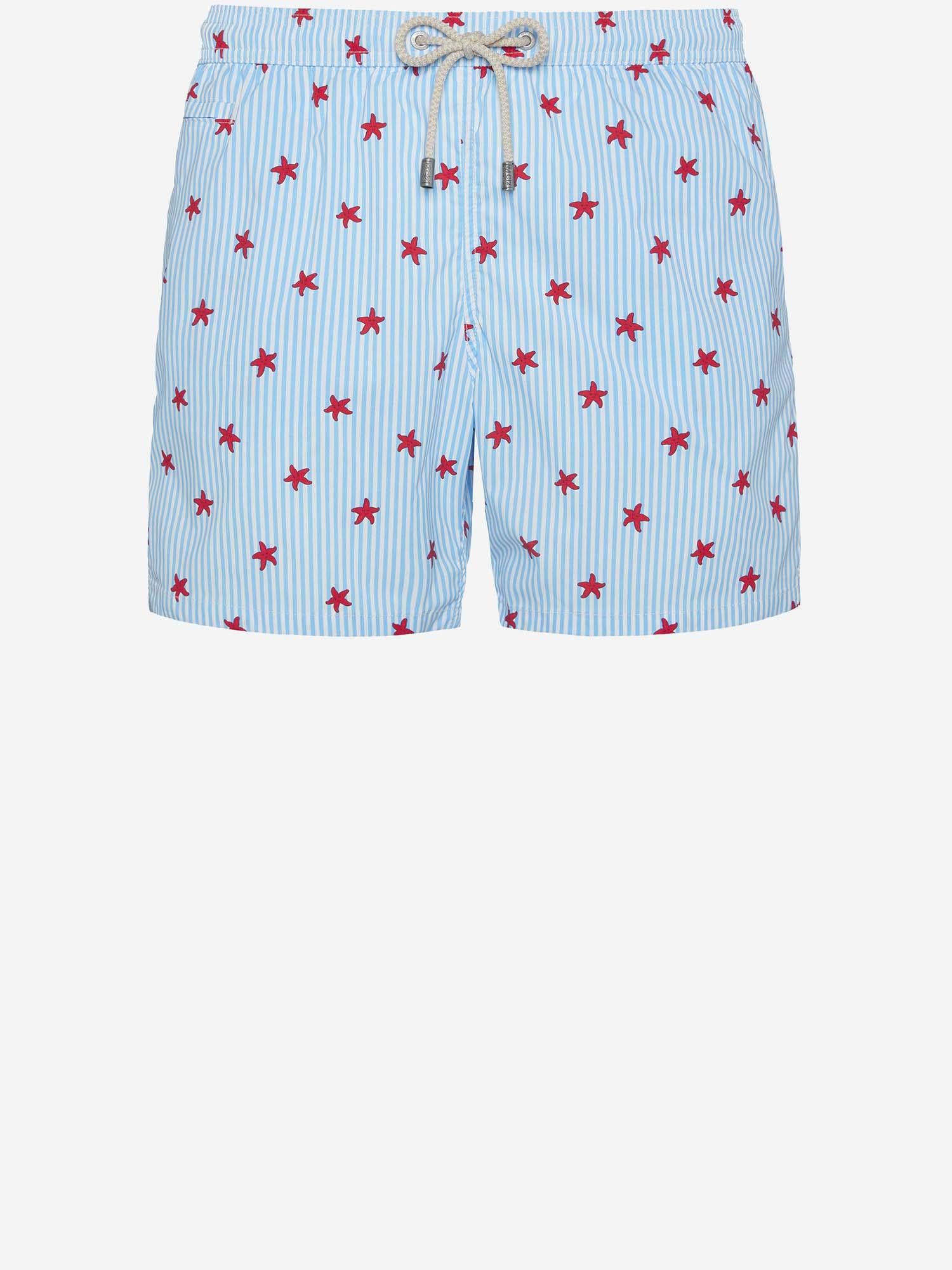 SHORTS DA BAGNO IN NYLON CON MOTIVO FANTASIA LIG0016 02190L MC2 SAINT BARTH 