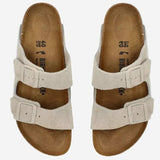 SANDALI ARIZONA IN SUEDE 1031645 OYSTER BIRKENSTOCK 
