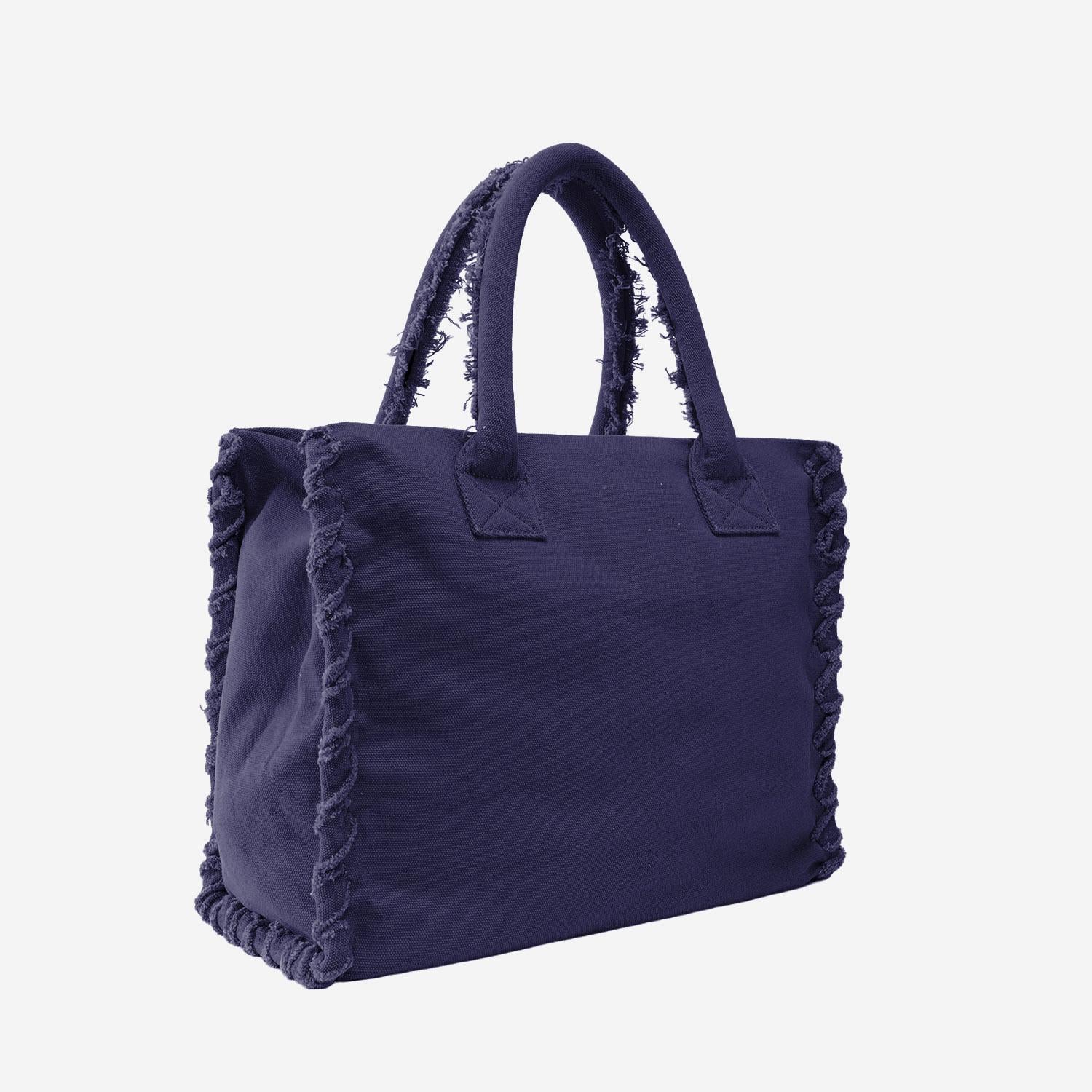 BORSA SHOPPER IN COTONE CON LOGO 106673 A3A4J05 PINKO 