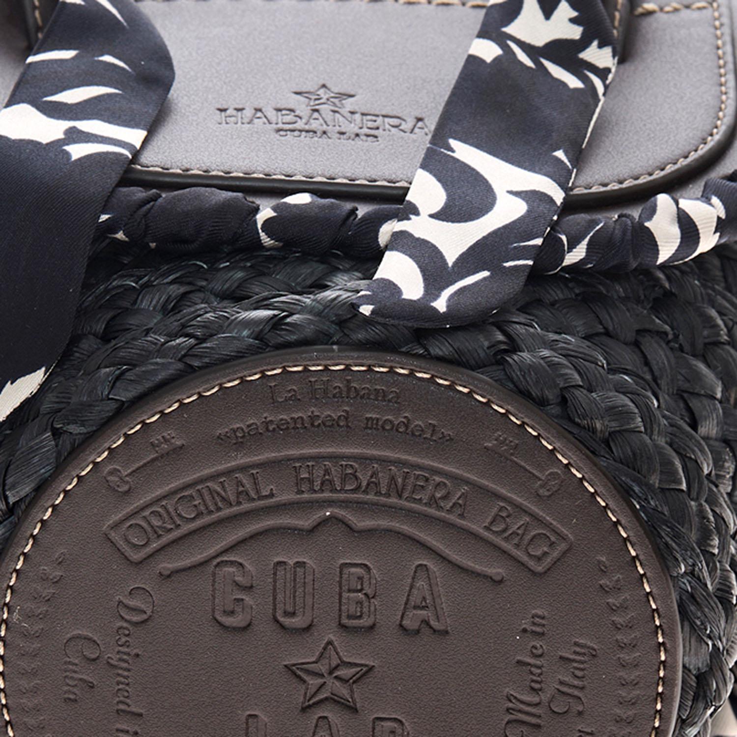 BORSA HABANERA IN PELLE E RAFIA HABANERASILK ECLIPSE CUBA LAB 