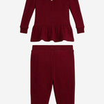 SET TUTA IN MISTO COTNE CON POLO BEAR 310981193 001 POLO RALPH LAUREN KIDS 