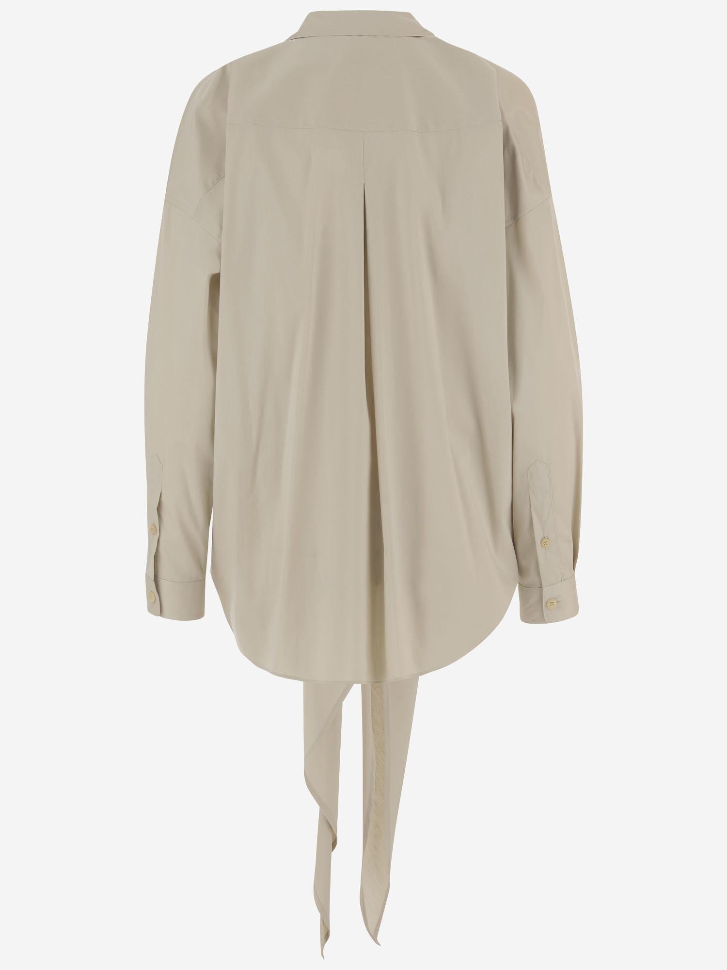 CAMICIA ROMY CON NODO FRONTALE E ORLO ASIMMETRICO WSH33 FAC1340085 DARKPARK 