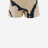 PANTALONI CORTI IN COTONE CON MOTIVO TIE-DYE DAM26TU4 BEIGE DONT @ ME 