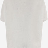 MAGLIA A MANICHE CORTE IN MISTO LINO E COTONE R2Q101 018 BRUNO MANETTI 