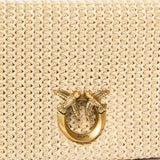Borsa in rafia con logo 106022 A391C24Q PINKO 