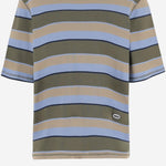 T-SHIRT IN COTONE STRETCH A RIGHE UTS369JE0209 A073 AMI 