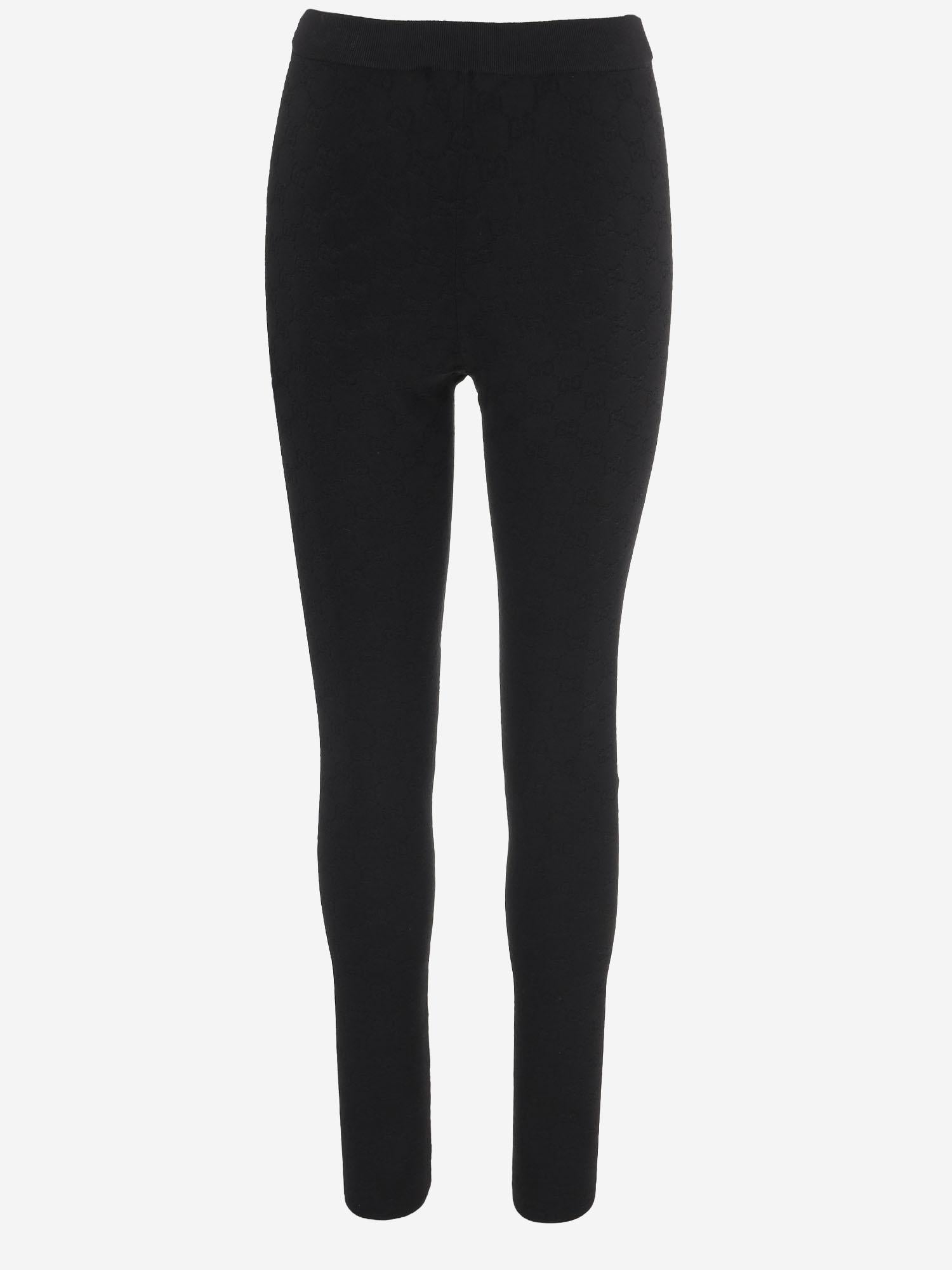 PANTALONI IN VISCOSA TECNICA CON MOTIVO GG 852277 XKFCP1000 GUCCI 