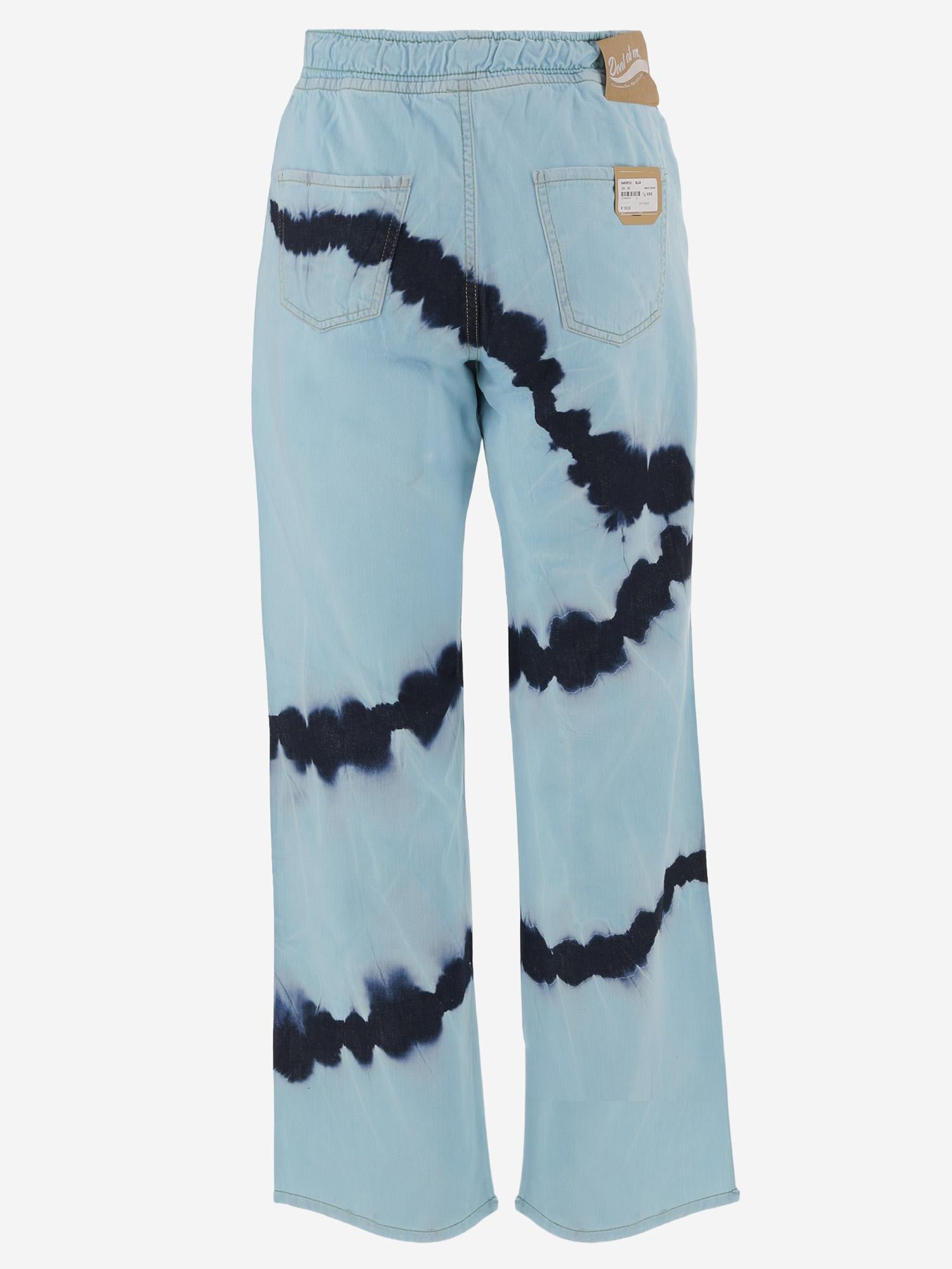 JEANS IN COTONE CON MOTIVO TIE-DYE DAM26TU2 BLUE DONT @ ME 