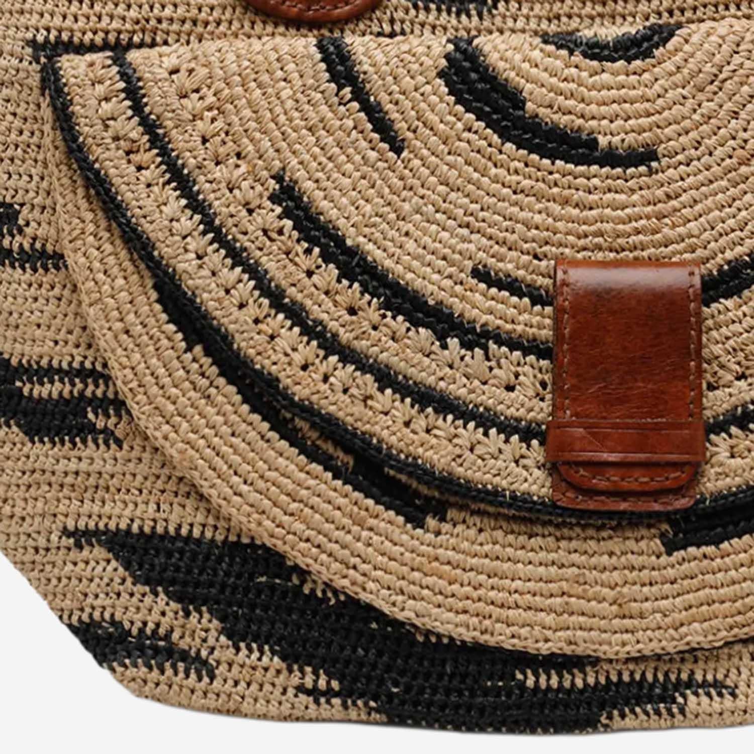 BORSA TOTE LAZA II IN RAFIA LAZAIIZEBRA EXCLU IBELIV 