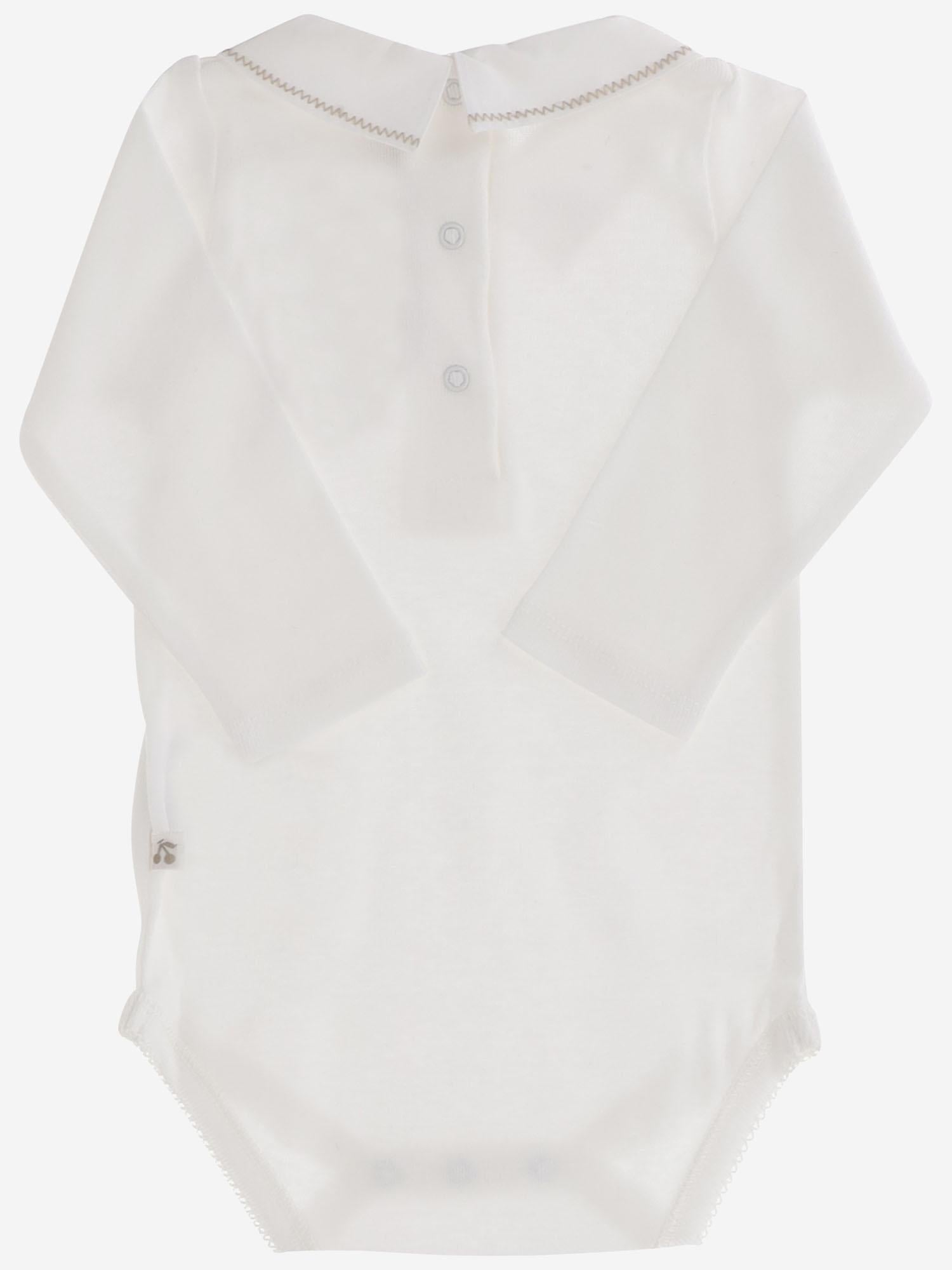 BODY IN COTONE CON COLLETTO RICAMATO W05OUNK00013 002 BONPOINT KIDS 