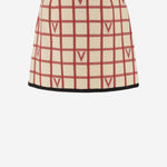 GONNA VLOGO IN MISTO LANA CON MOTIVO A QUADRI 7B3RADJ4 9JNBRS VALENTINO 