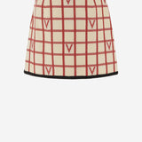 GONNA VLOGO IN MISTO LANA CON MOTIVO A QUADRI 7B3RADJ4 9JNBRS VALENTINO 