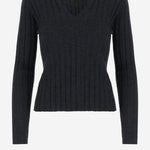 MAGLIONE IN LANA CON MOTIVO A RIGHE 25564024 490 ALLUDE 